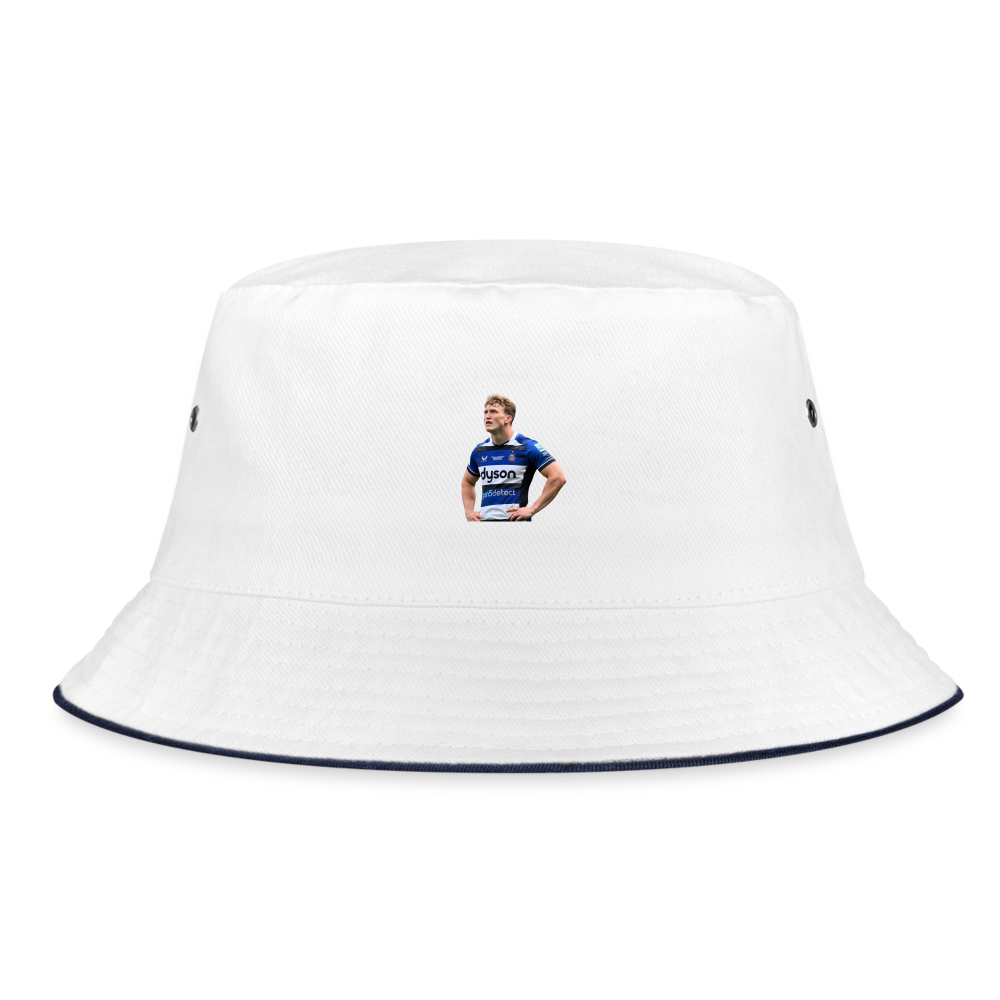 Ted Hill Bath Bucket Hat - white/navy