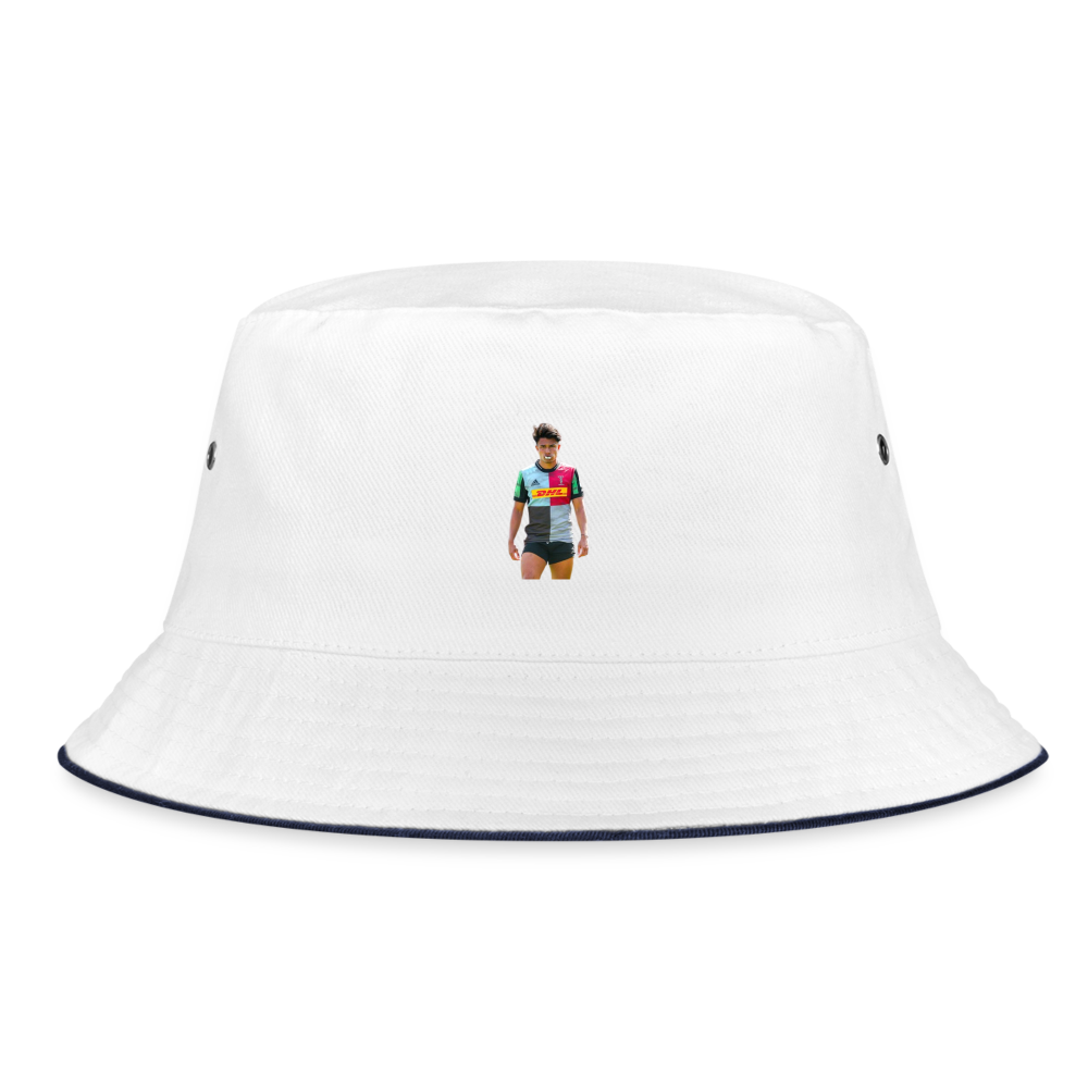 Marcus Smith Bucket Hat - white/navy