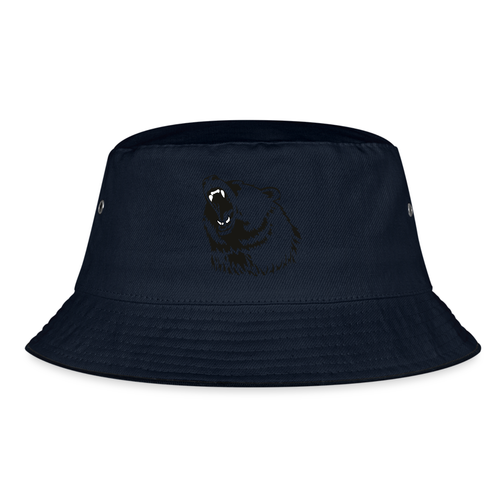 Bear Bucket Hat - navy
