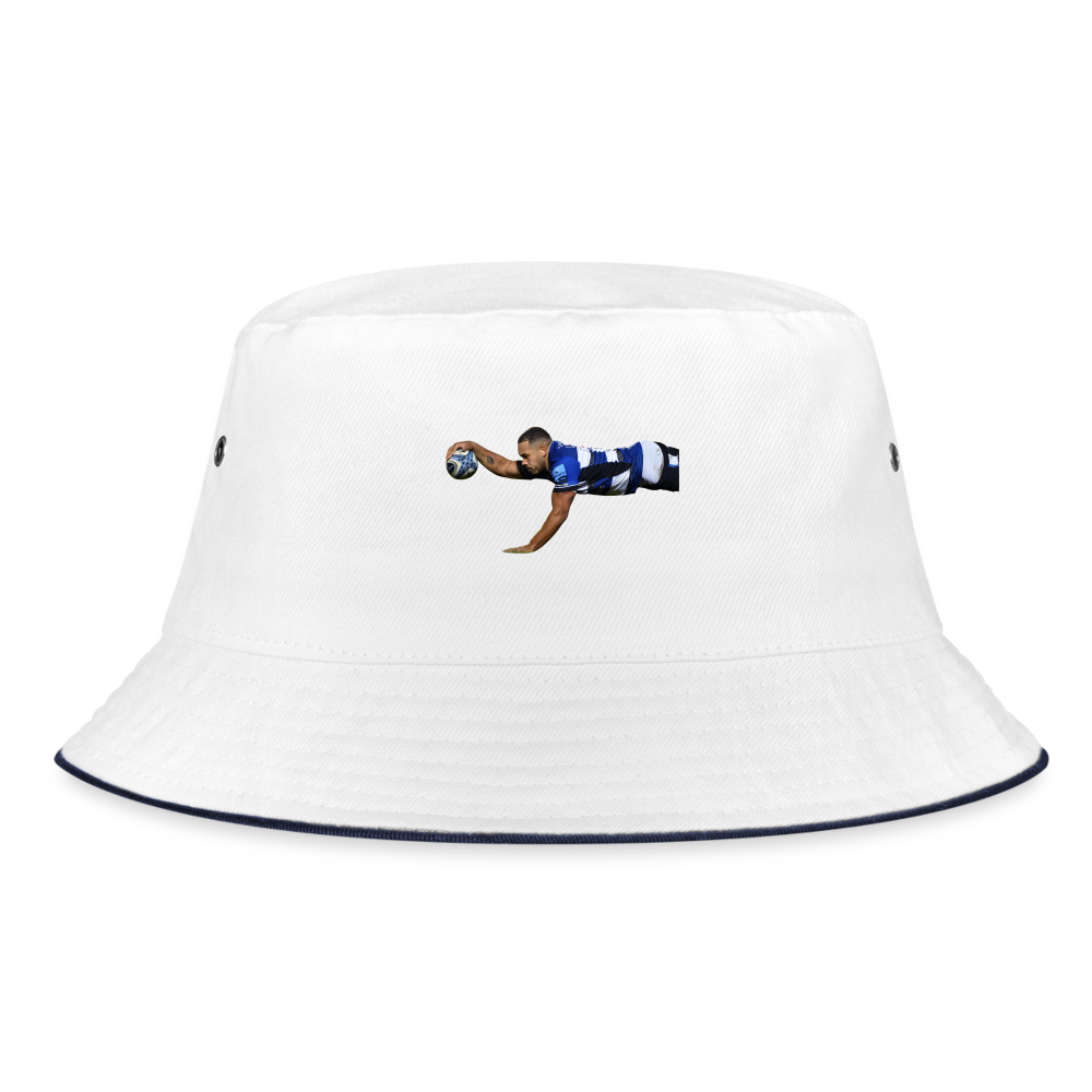 Ollie Lawrence Bucket Hat - white/navy