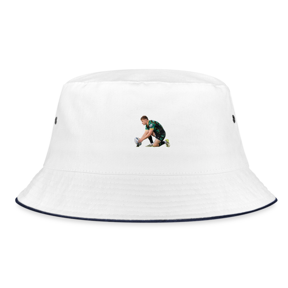 Fin Smith Bucket Hat - white/navy