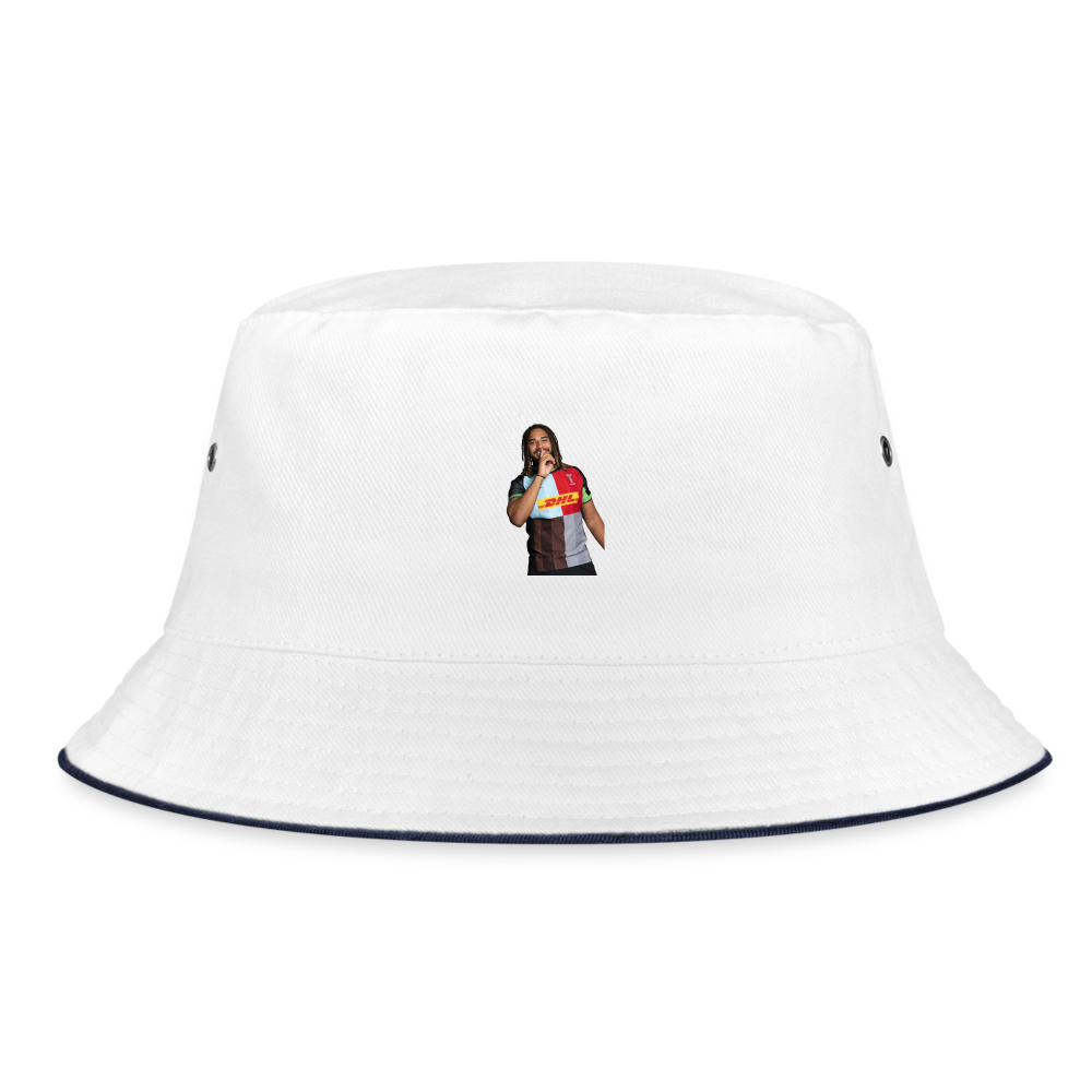 Chandler Cunningham-South Bucket Hat - white/navy