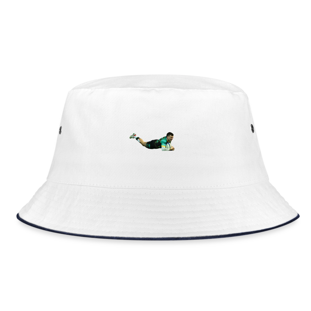 George Furbank Northampton Bucket Hat - white/navy