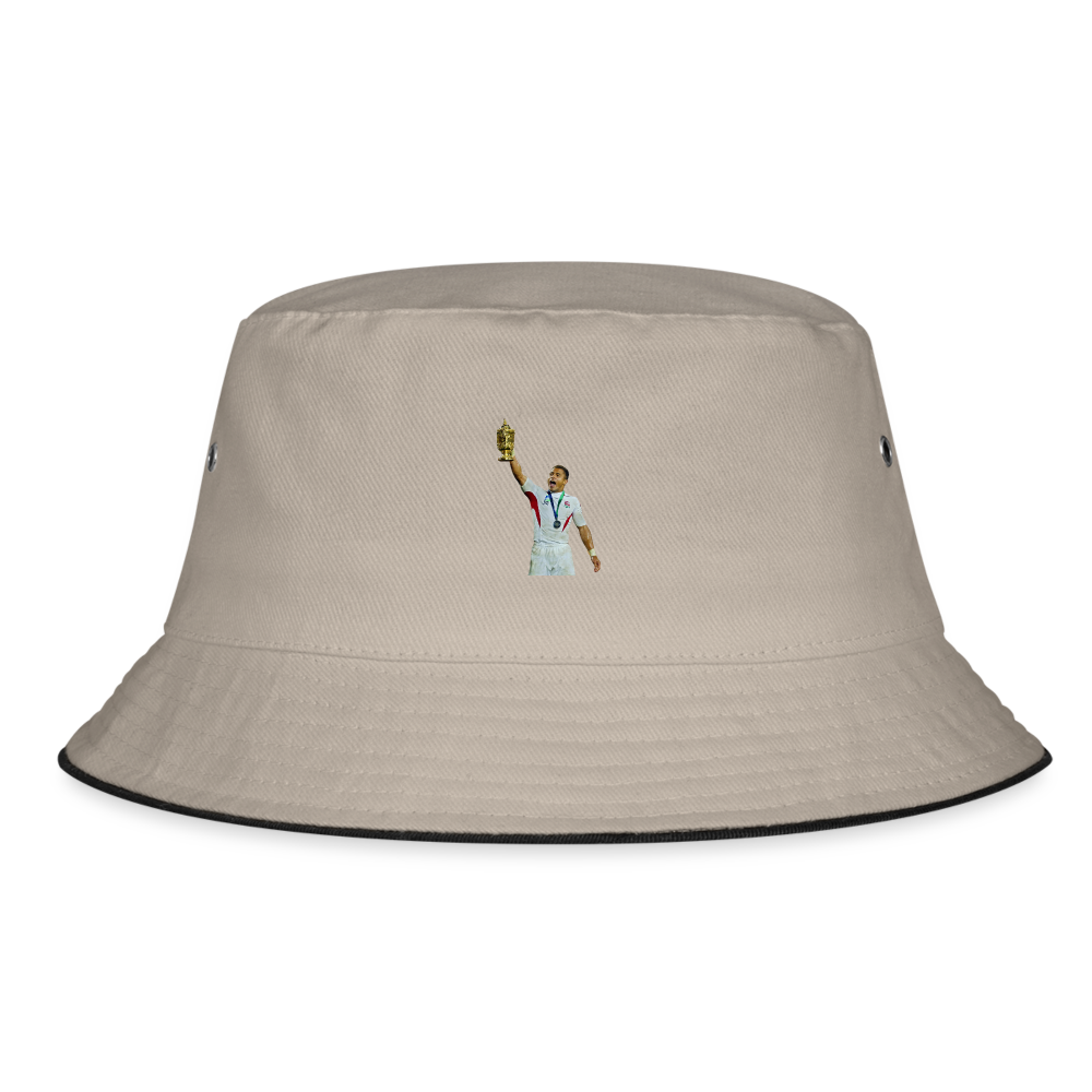 Jason Robinson x 2003 World Cup Bucket Hat - khaki/black