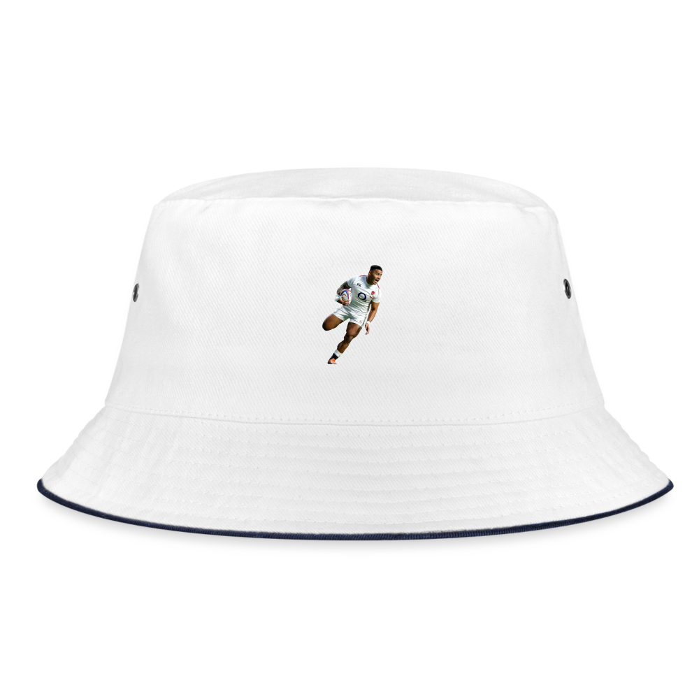 Manu Tuilagi England Bucket Hat - white/navy