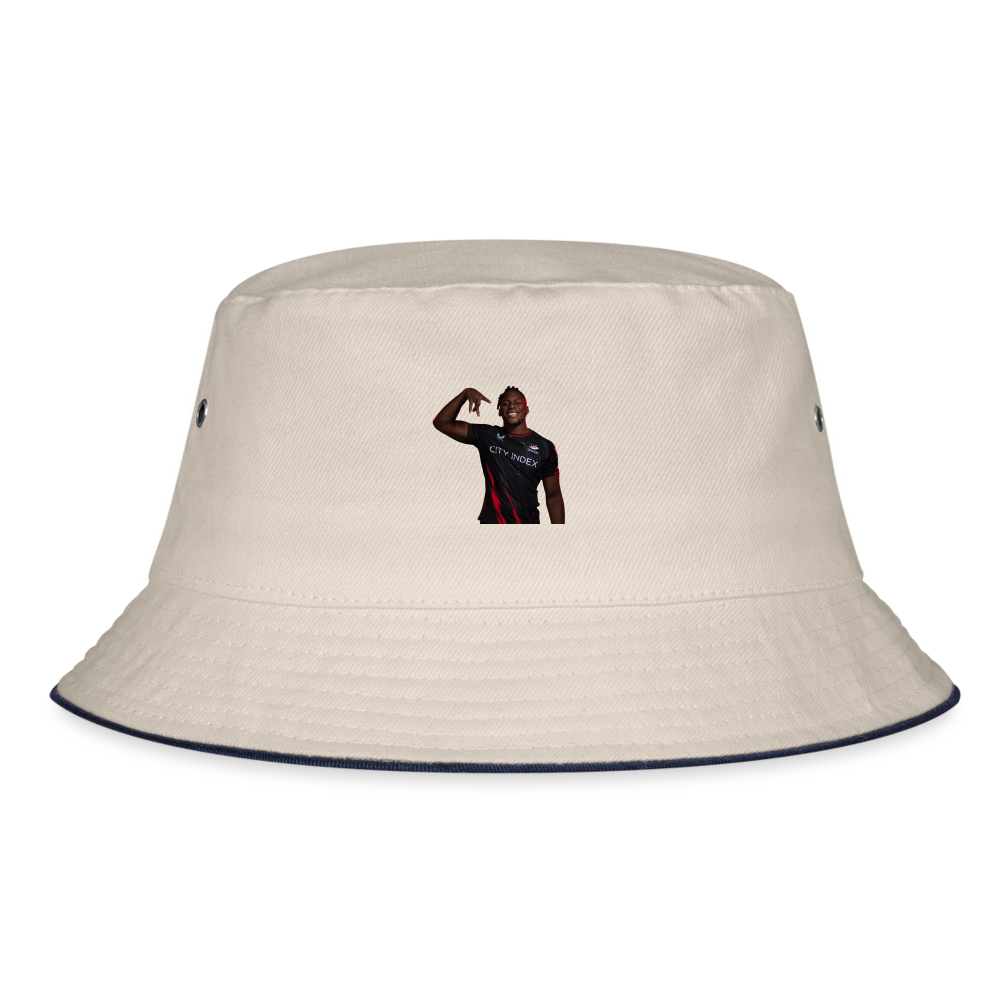 Maro Itoje Saracens Bucket Hat - ecru/navy