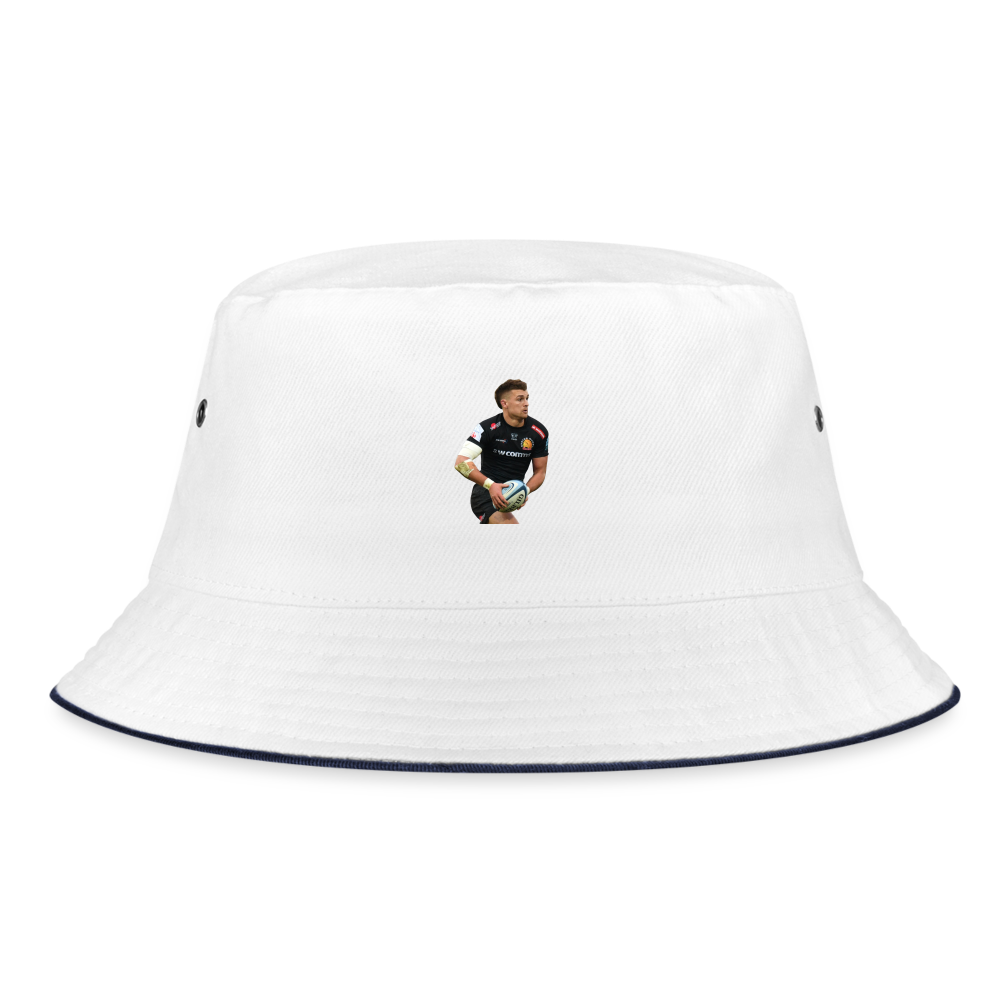 Henry Slade Exeter Chiefs Bucket Hat - white/navy