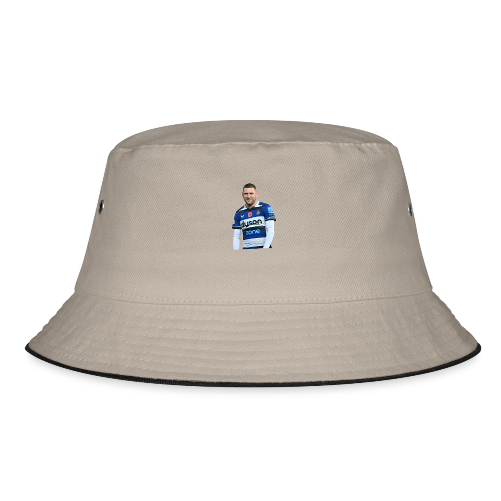 Finn Russell Bath Bucket Hat - khaki/black