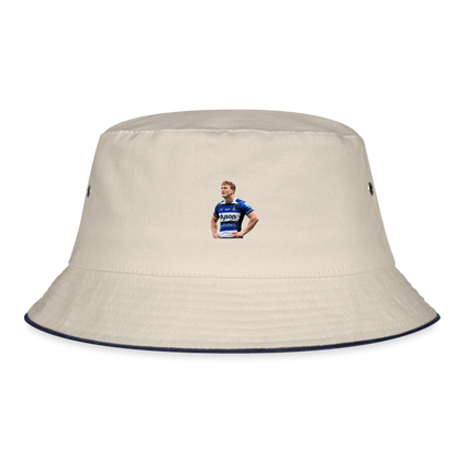 Ted Hill Bath Bucket Hat - ecru/navy