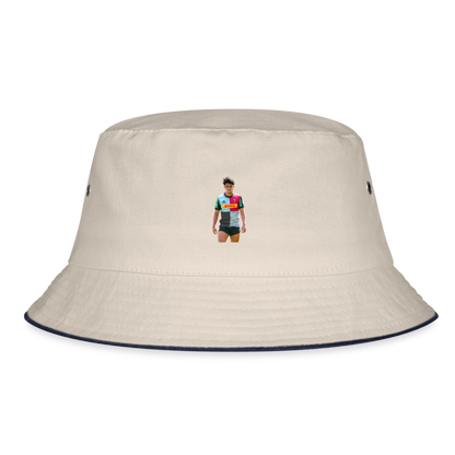 Marcus Smith Bucket Hat - ecru/navy
