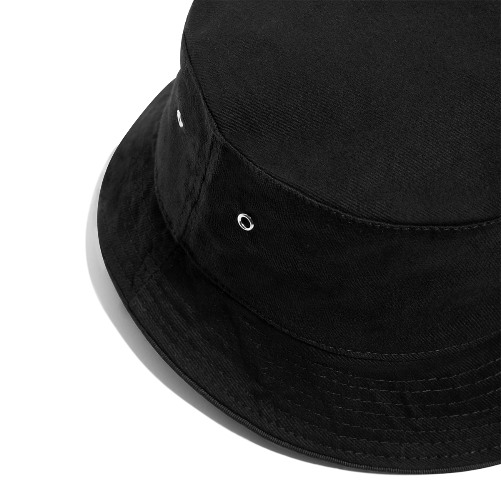 Quality Customisable Bucket Hat - black