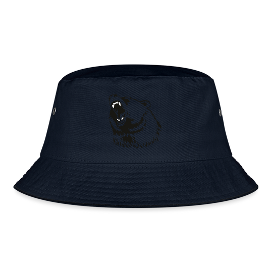 Bear Bucket Hat - navy