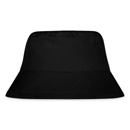 Light Cream Bucket Hat - black