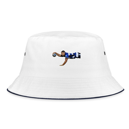 Ollie Lawrence Bucket Hat - white/navy