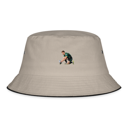 Fin Smith Bucket Hat - khaki/black