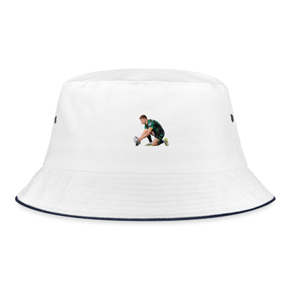 Fin Smith Bucket Hat - white/navy