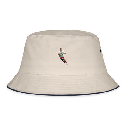 Tyrone Green Bucket Hat II - ecru/navy