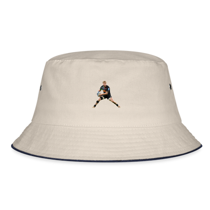 Tyrone Green Harlequins Bucket Hat - ecru/navy