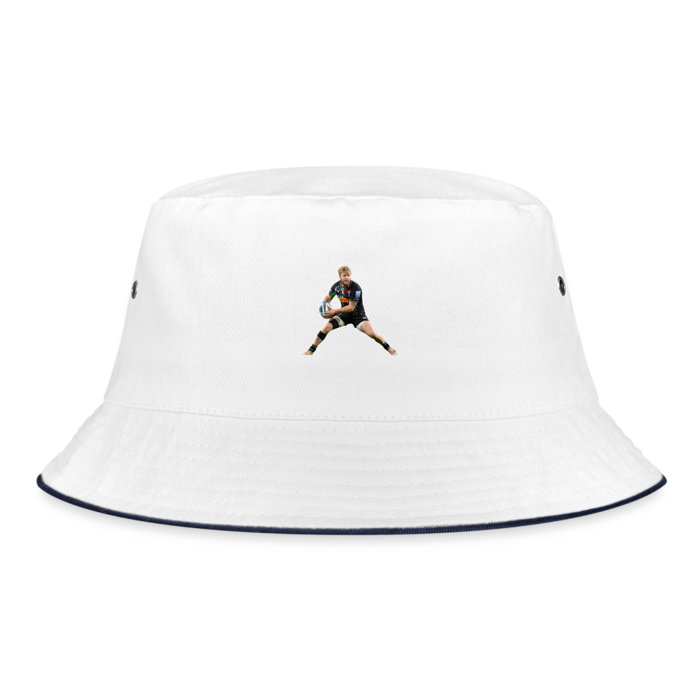Tyrone Green Harlequins Bucket Hat - white/navy