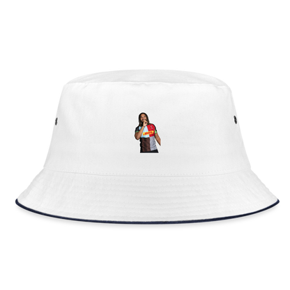 Chandler Cunningham-South Bucket Hat - white/navy