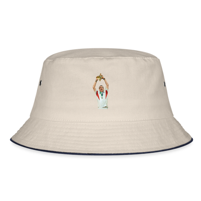 Martin Johnson x 2003 World Cup Bucket Hat - ecru/navy