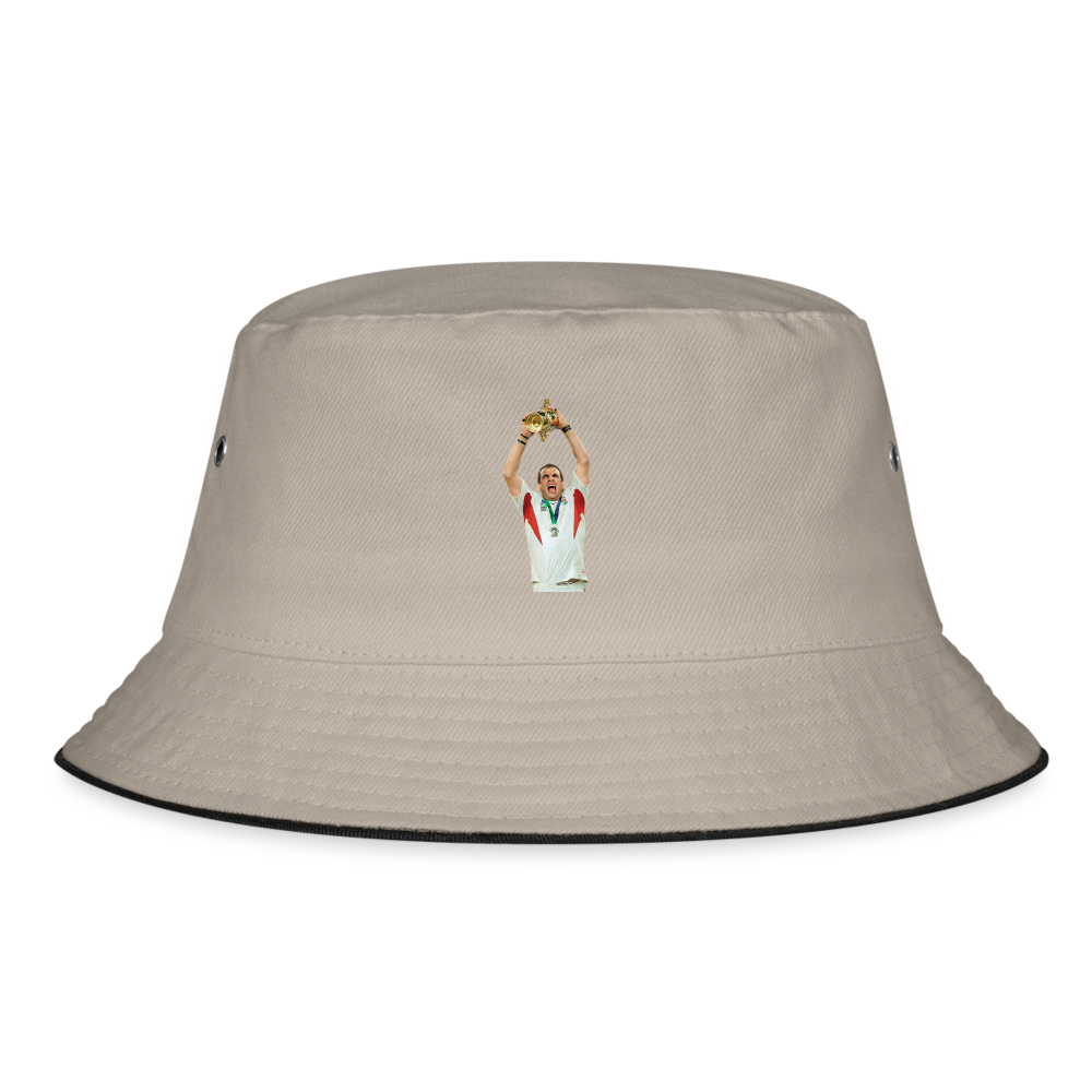 Martin Johnson x 2003 World Cup Bucket Hat - khaki/black