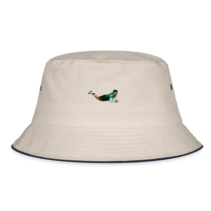 George Furbank Northampton Bucket Hat - ecru/navy