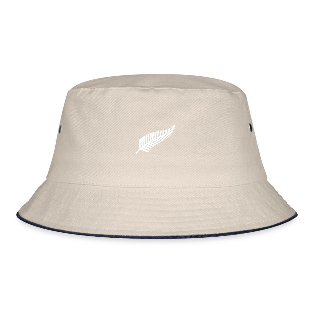 Richie McCaw All Blacks Bucket Hat - ecru/navy