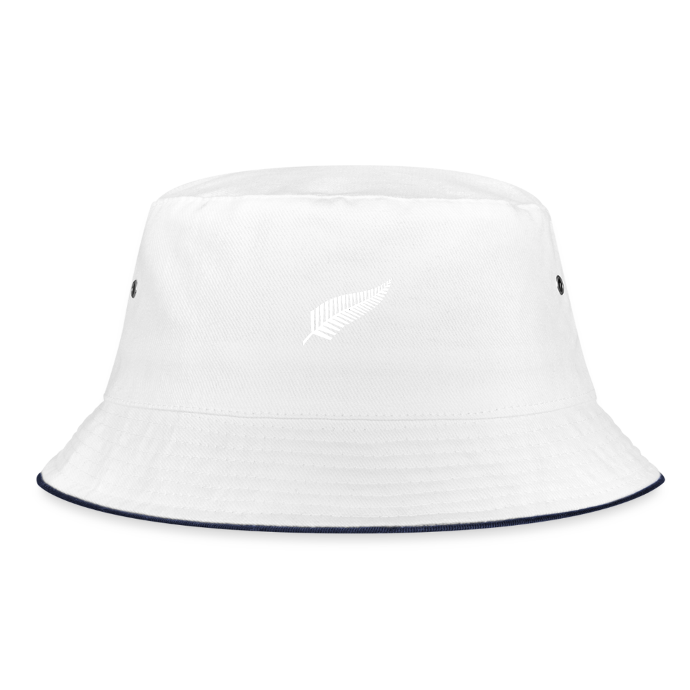 Richie McCaw All Blacks Bucket Hat - white/navy