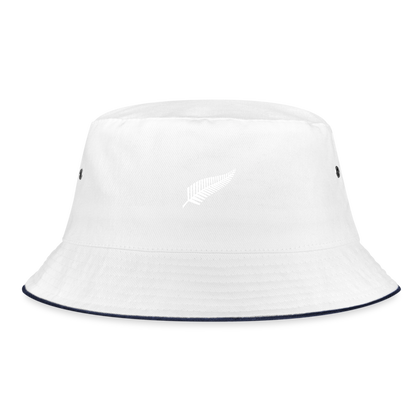 Richie McCaw All Blacks Bucket Hat - white/navy