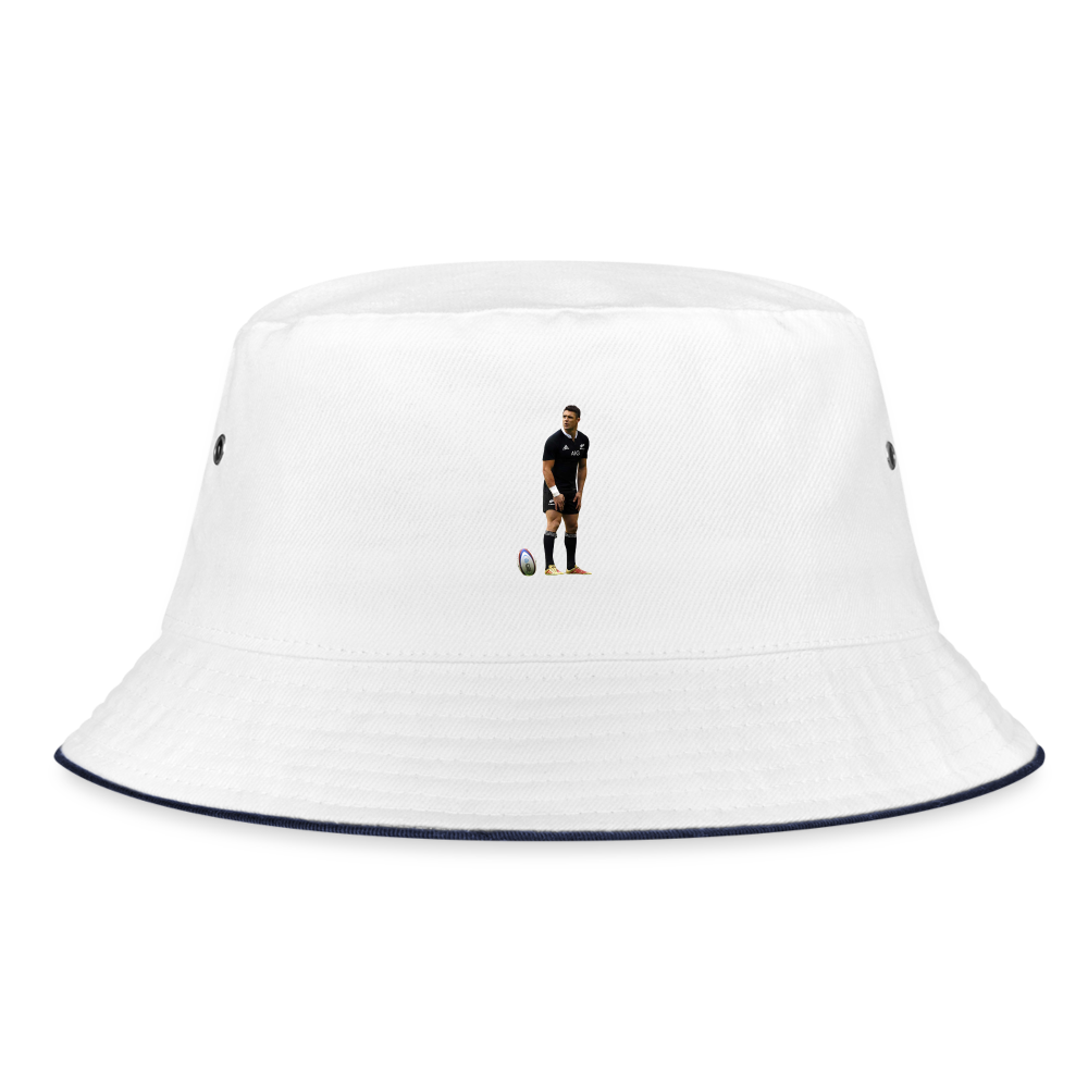 Dan Carter All Blacks Bucket Hat - white/navy