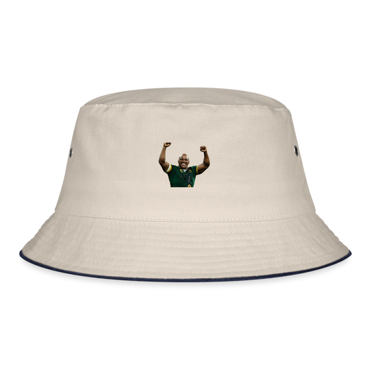 Bongi Mbonambi x 2023 World Cup Bucket Hat - ecru/navy