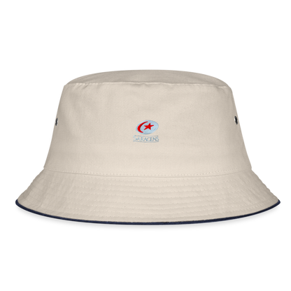 Jamie George Saracens Bucket Hat - ecru/navy