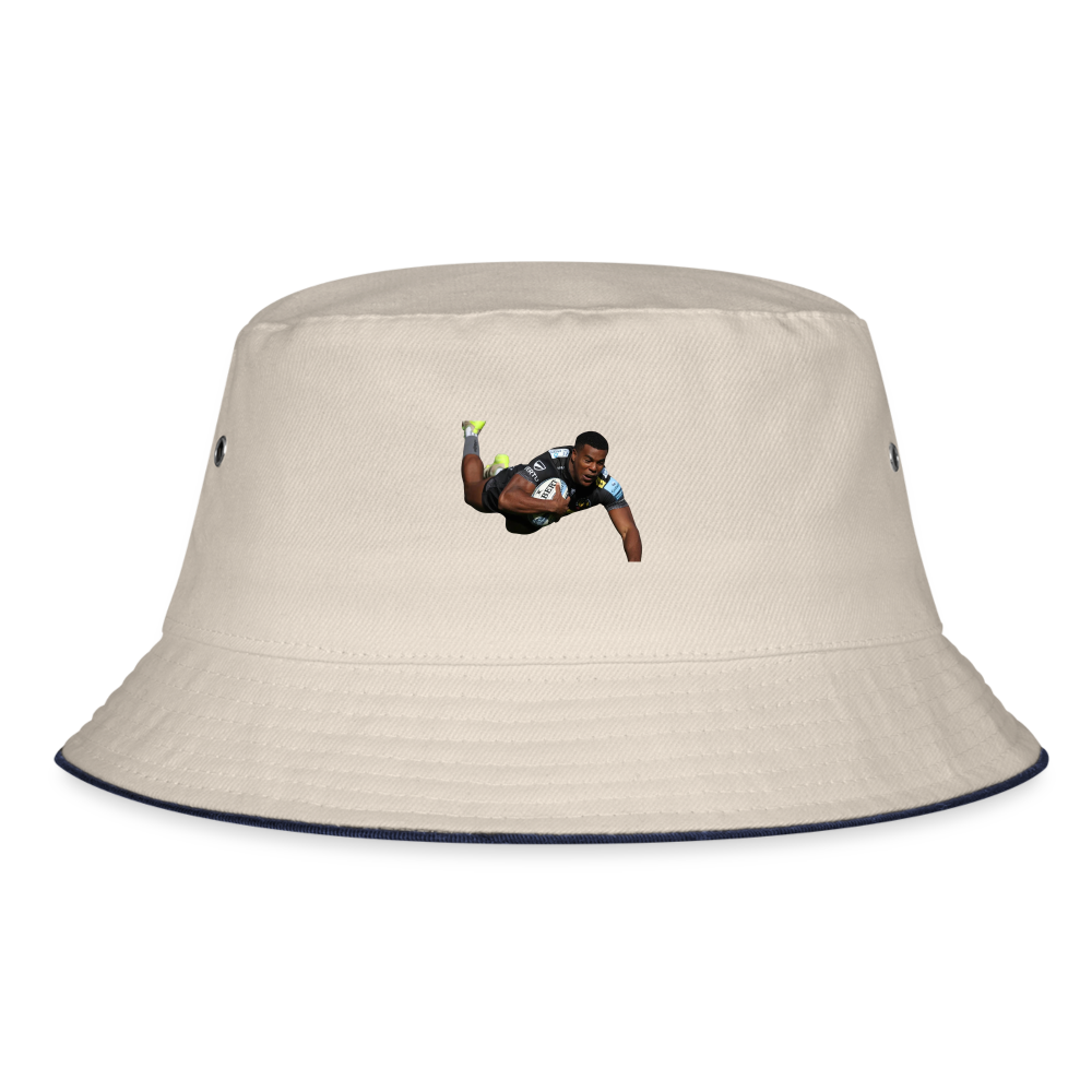 Manny Feyi-Waboso Exter Chiefs Bucket Hat - ecru/navy