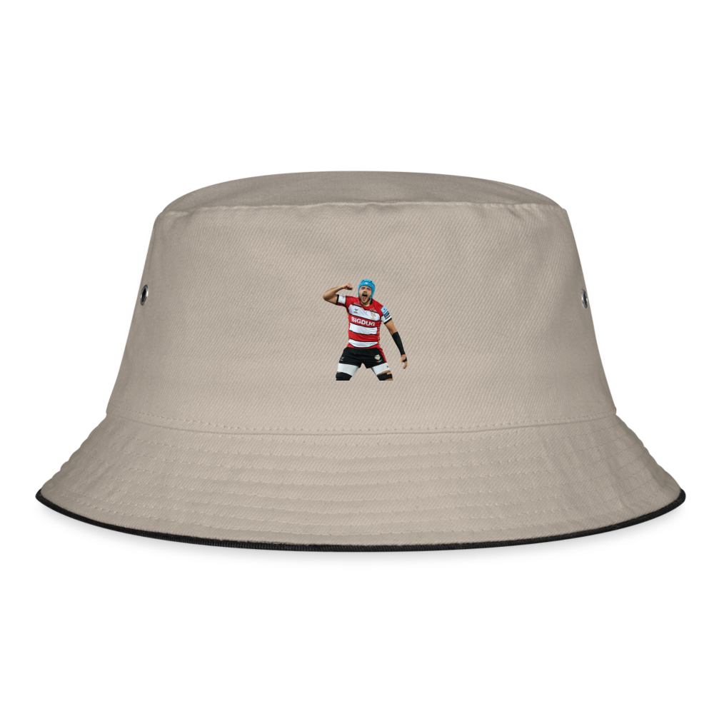 Zach Mercer Gloucester Bucket Hat - khaki/black