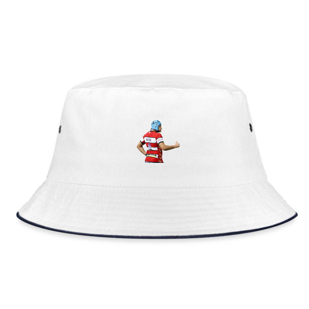 Zach Mercer Gloucester Bucket Hat - white/navy