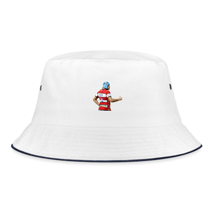 Zach Mercer Gloucester Bucket Hat - white/navy