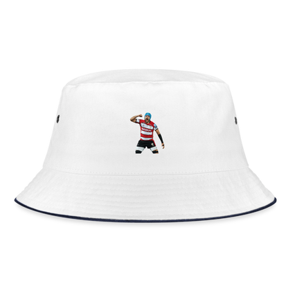 Zach Mercer Gloucester Bucket Hat - white/navy