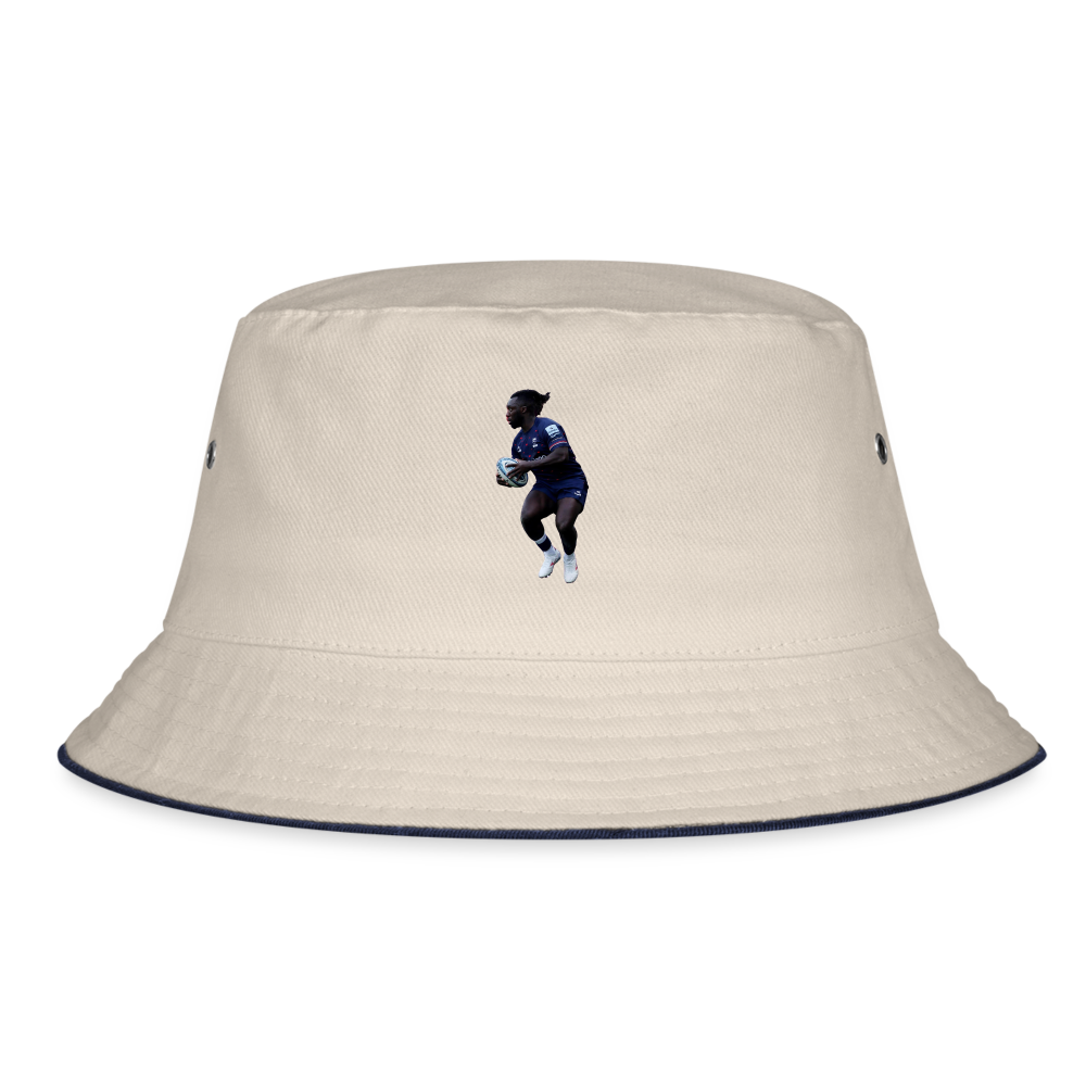 Gabriel Ibitoye Bristol Bears Bucket Hat - ecru/navy