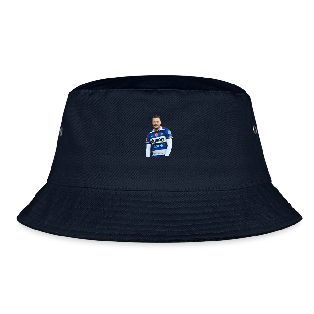 Finn Russell Bath Bucket Hat - navy